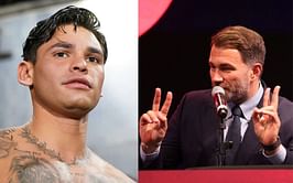 Eddie Hearn sends cautious warning to Ryan Garcia to “be careful” while reflecting on their recent face-to-face