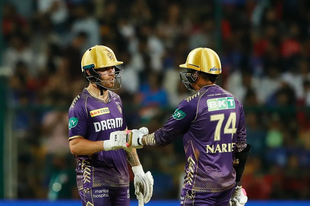 Phil Salt and Sunil Narine gave KKR a flying start. [P/C: iplt20.com]