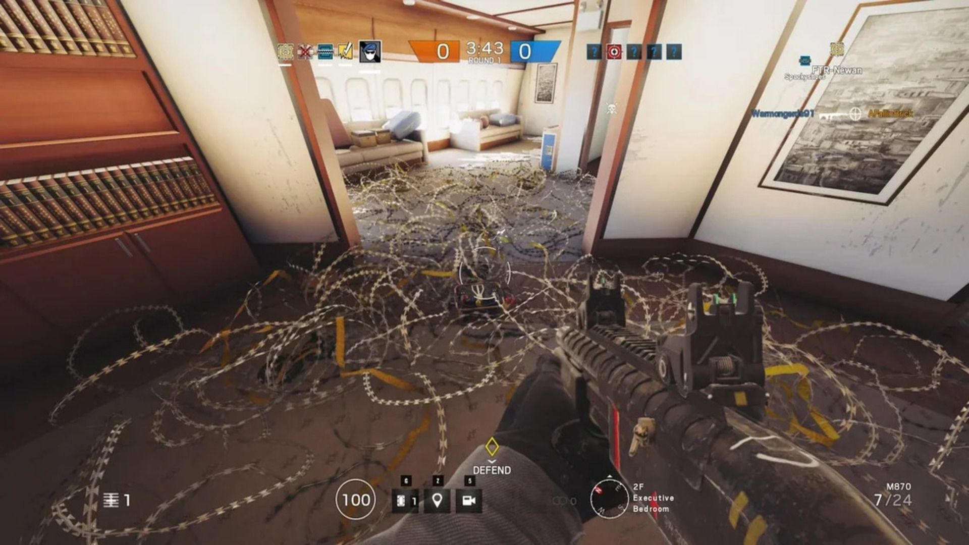 Barbed wire in Rainbow Six Siege (Image via Ubisoft || Reddit/u/SubstantialDesk9198)