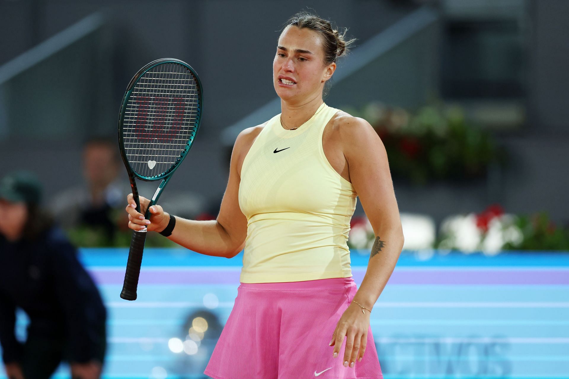 Aryna Sabalenka at the 2024 Madrid Open.