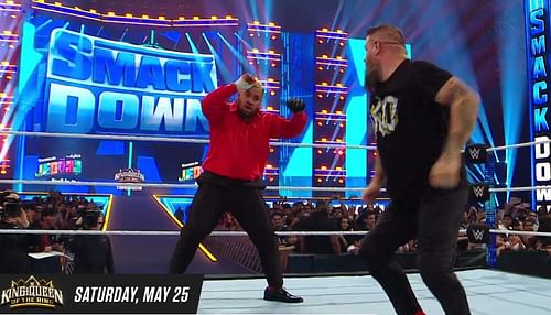Kevin Owens saves Rany Orton.