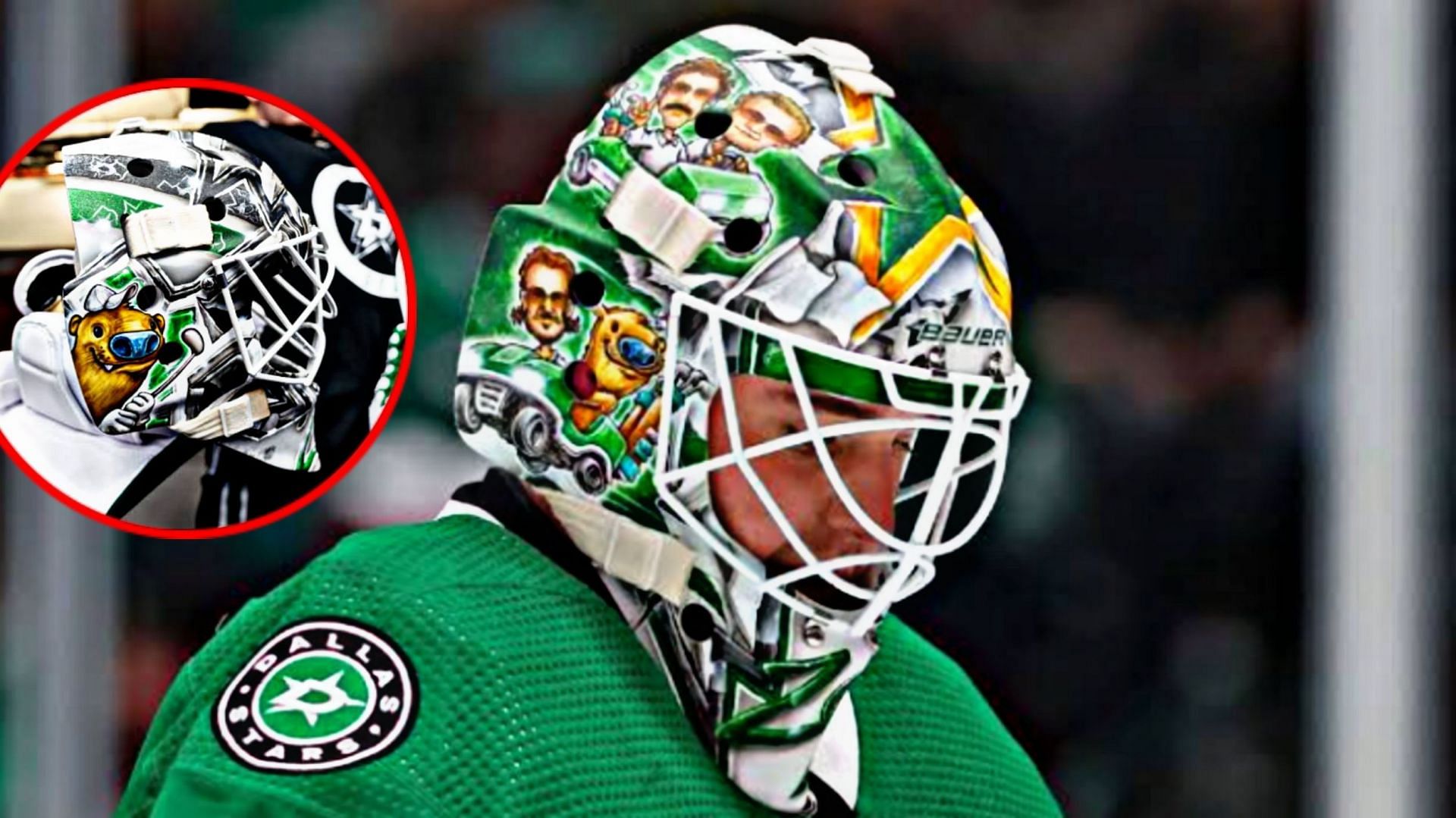 What is on Jake Oettinger's helmet design? Revisiting star goalie's ...