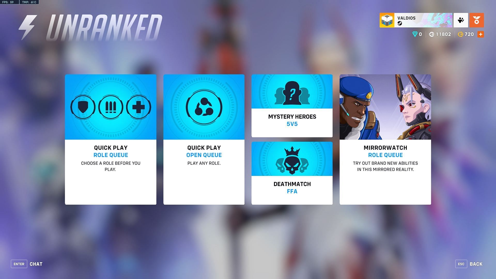 Unranked: leaver penalties in Overwatch 2 (Image via Blizzard Entertainment)