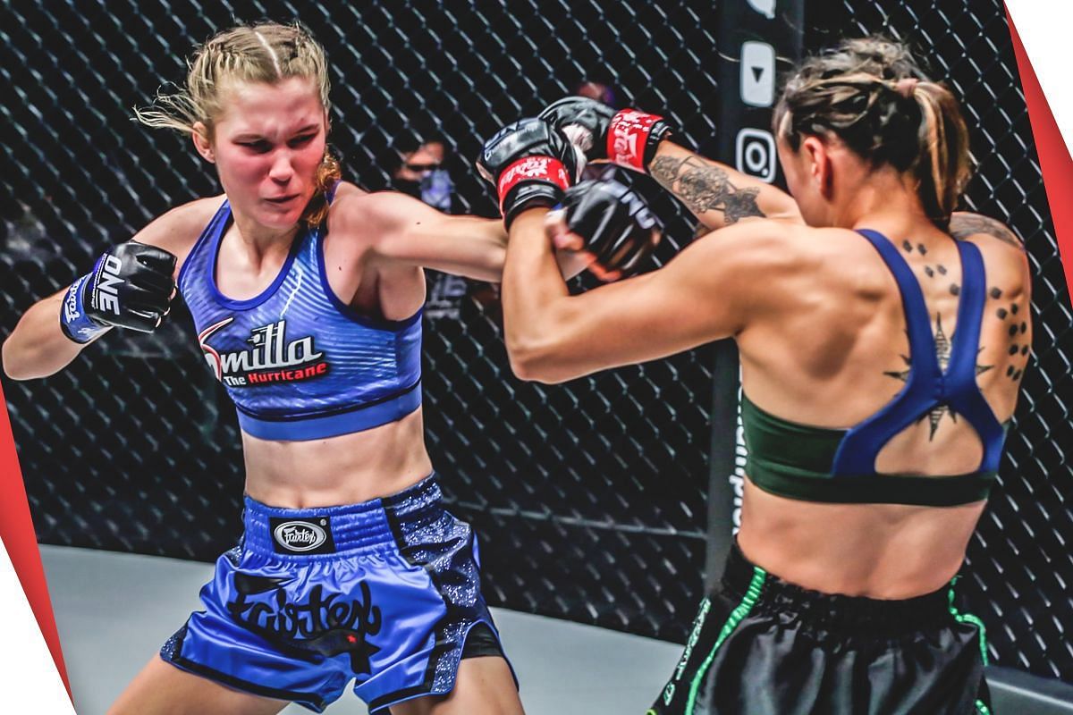 Smilla Sundell fighting Diandra Martin [Photo via: ONE Championship]