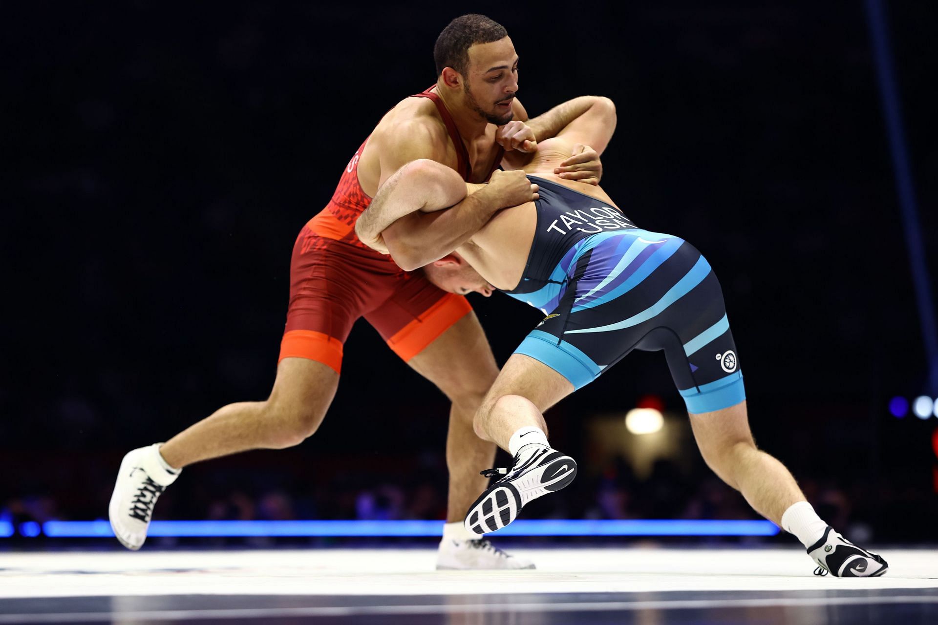 Aaron Brooks (left) during the US Olympic Trials 2024