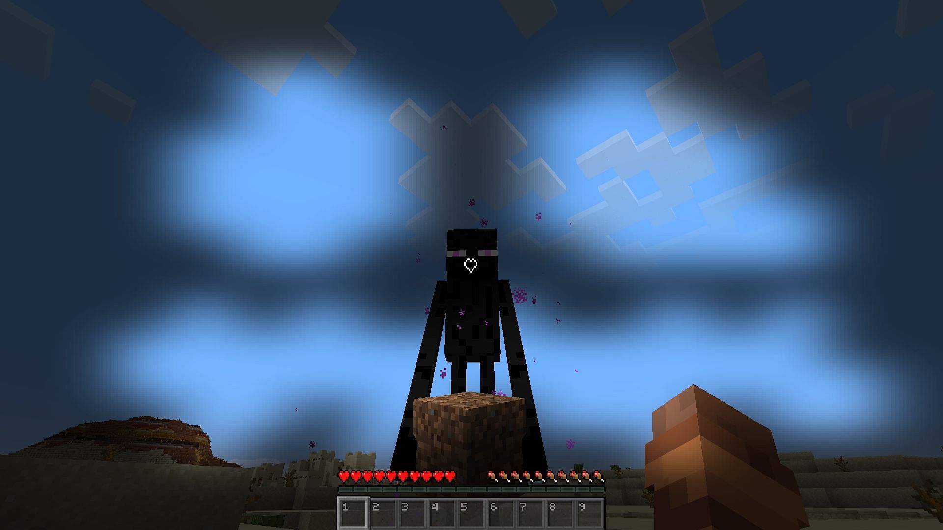 Pumpkins are amazing tools for avoiding endermen anger (Image via Mojang)