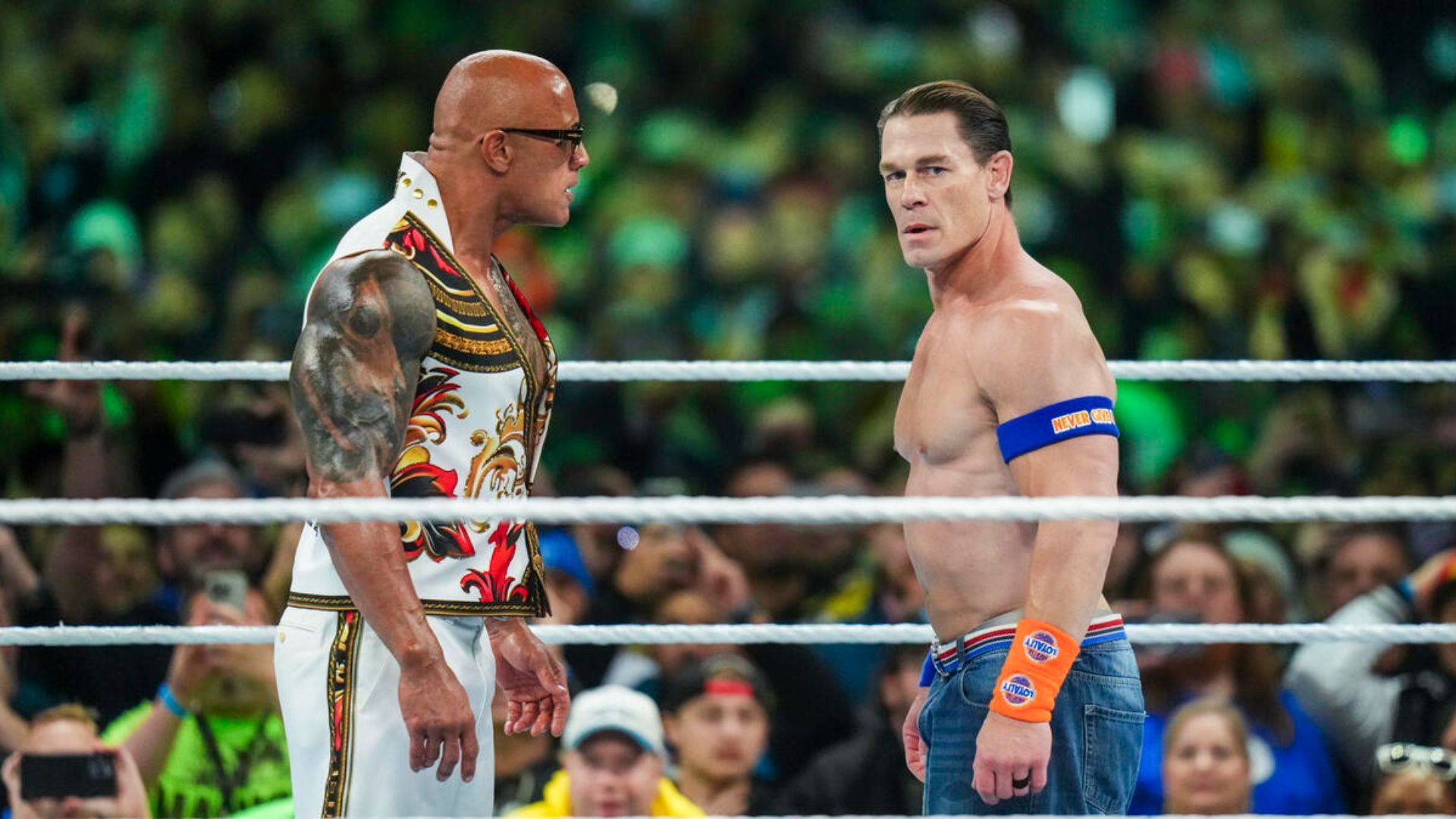 The Rock and John Cena at WWE WrestleMania XL!