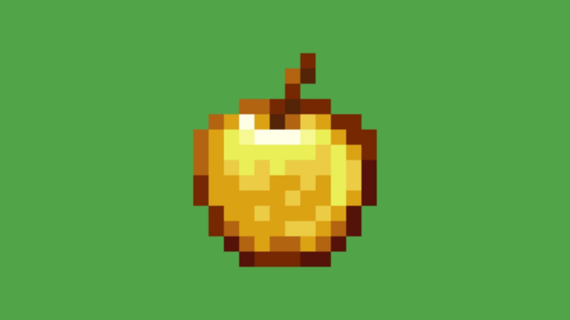 Golden apple in Minecraft. (Image via Mojang Studios)