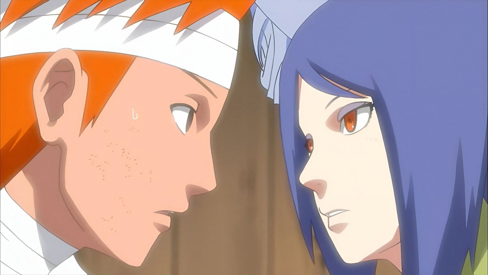 Yahiko and Konan as seen in the Naruto anime (Image via Studio Pierrot)