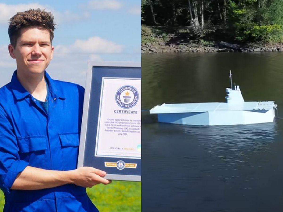 James Whomsley creates world largest RC aircraft carrier (Image via Instagram and YouTube/ProjectAir)