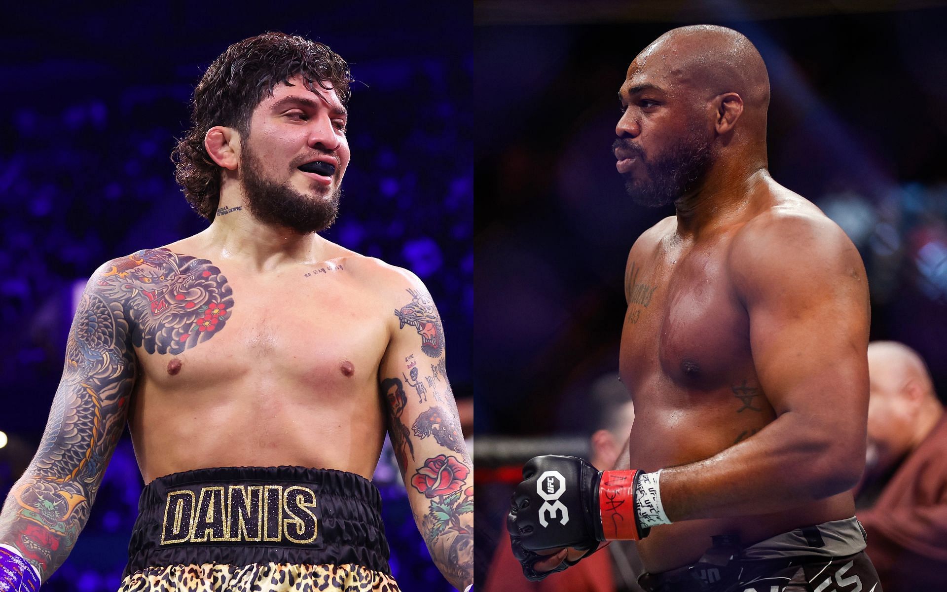 Dillon Danis (left) has time and again expressed interest in facing Jon Jones (right) in an MMA fight [Images courtesy: Getty Images]