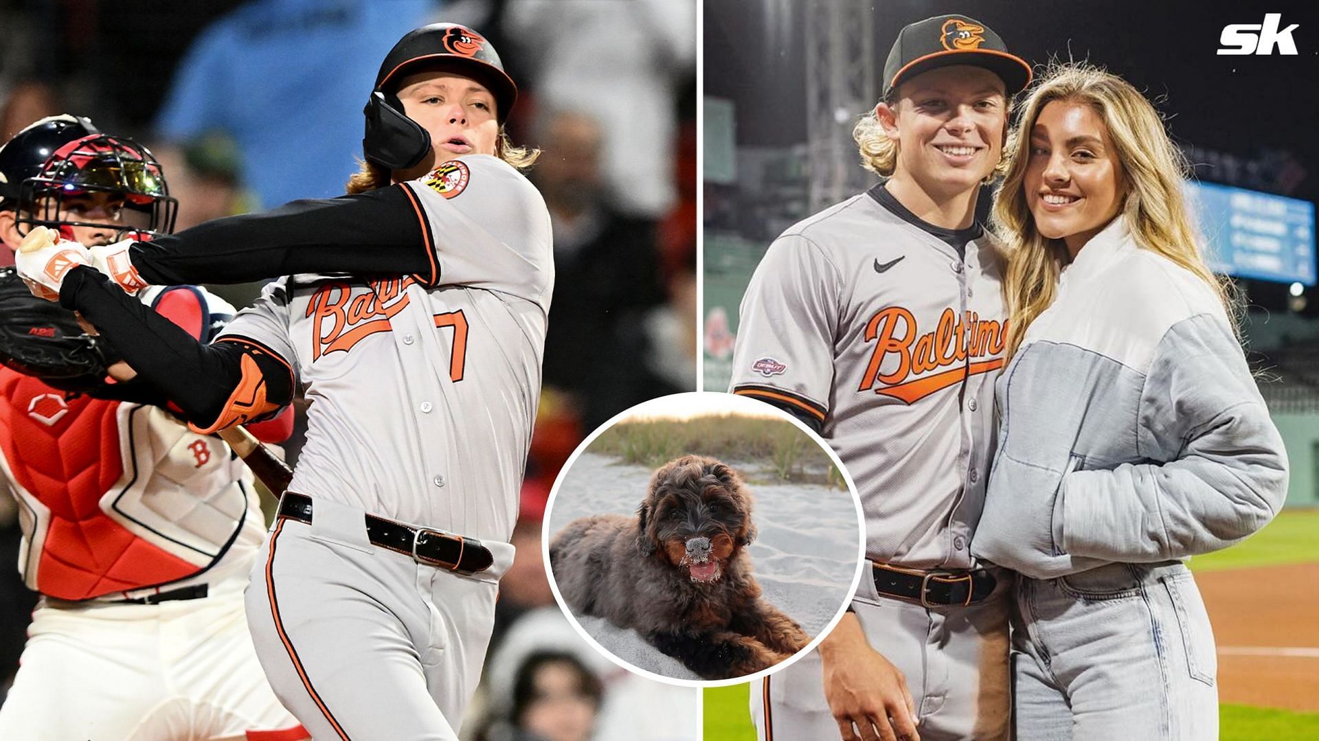 Jackson and Chloe Holliday with their dog Coconut