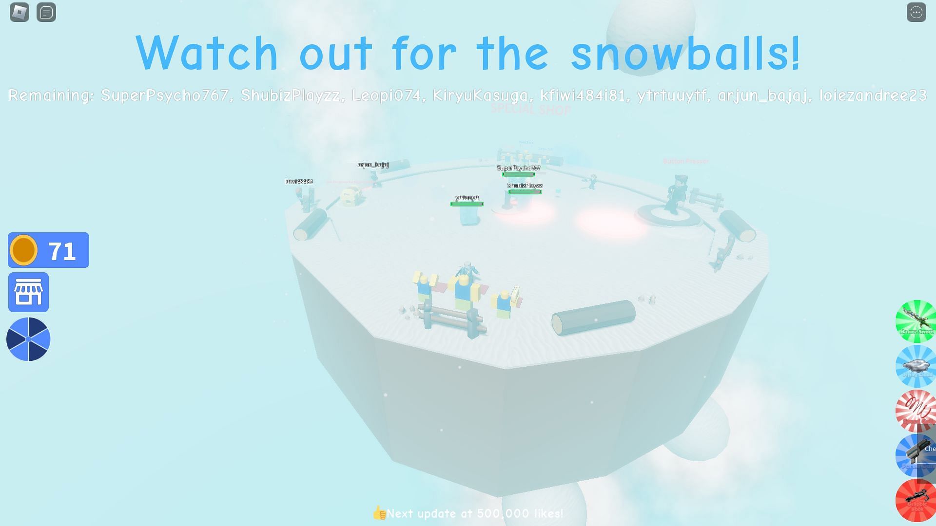 The snowball effect (Image via Roblox)