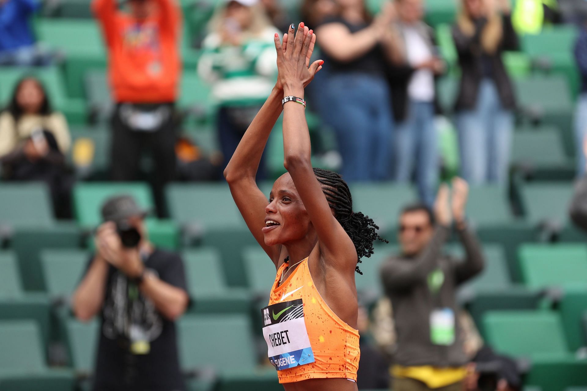 Chebet at the Prefontaine Classic 2024 (photo: Getty)