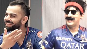 [Watch]"Kya bolta hai yaar ye!"- Virat Kohli bursts out laughing with Mr. Nags' 'One for IPL, one for WPL' remark on his kids