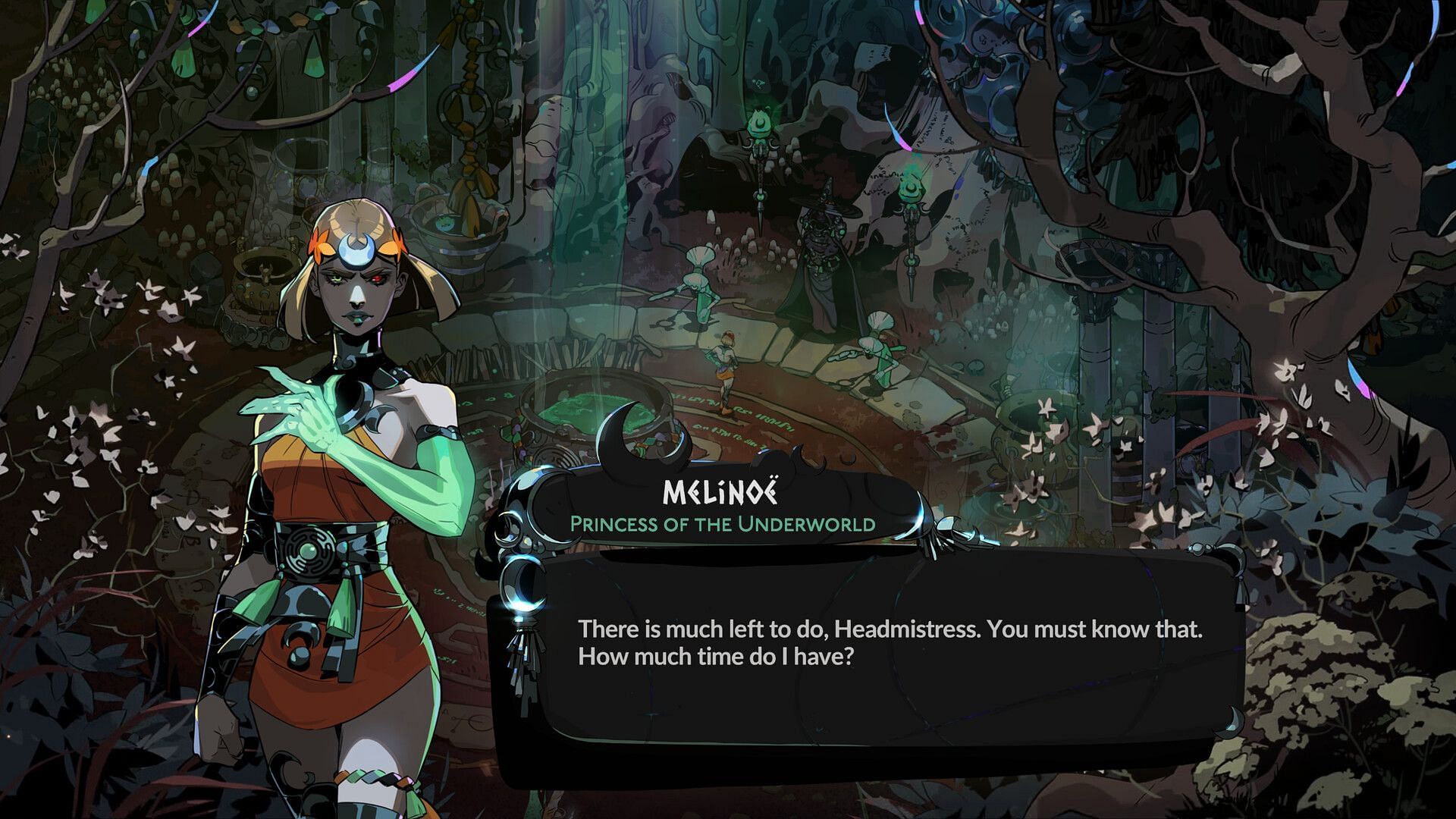 There are a total of five weapons that Melinoe can unlock (Image via Supergiant Games)