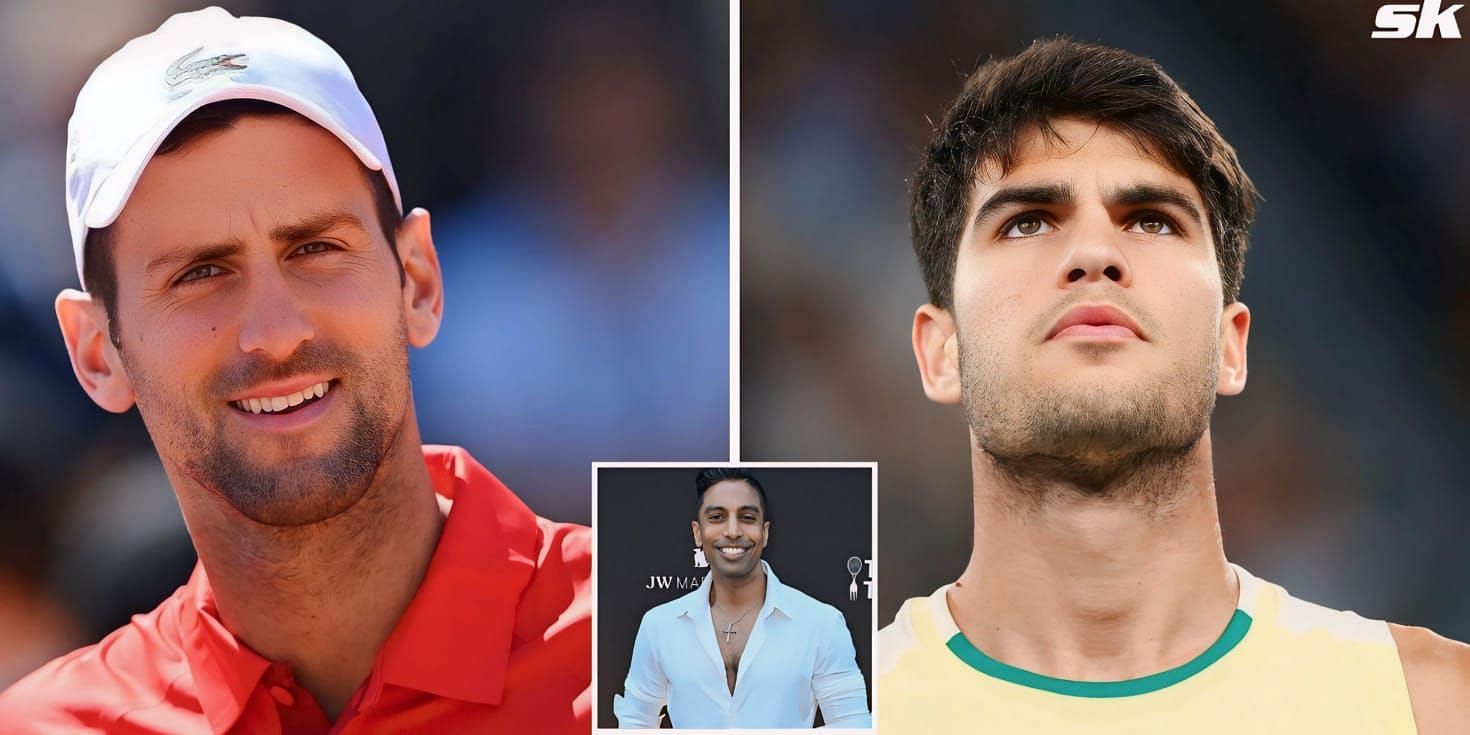 Prakash Amritraj picks favorite for French Open. PHOTO: NOVAK DJOKOVIC, CARLOS ALCARAZ, PRAKASH AMRITRAJ - GETTY