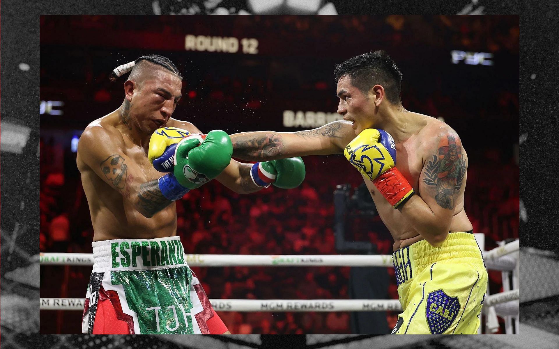 Mario Barrios vs. Fabian Maidana [Image courtesy: Getty Images]