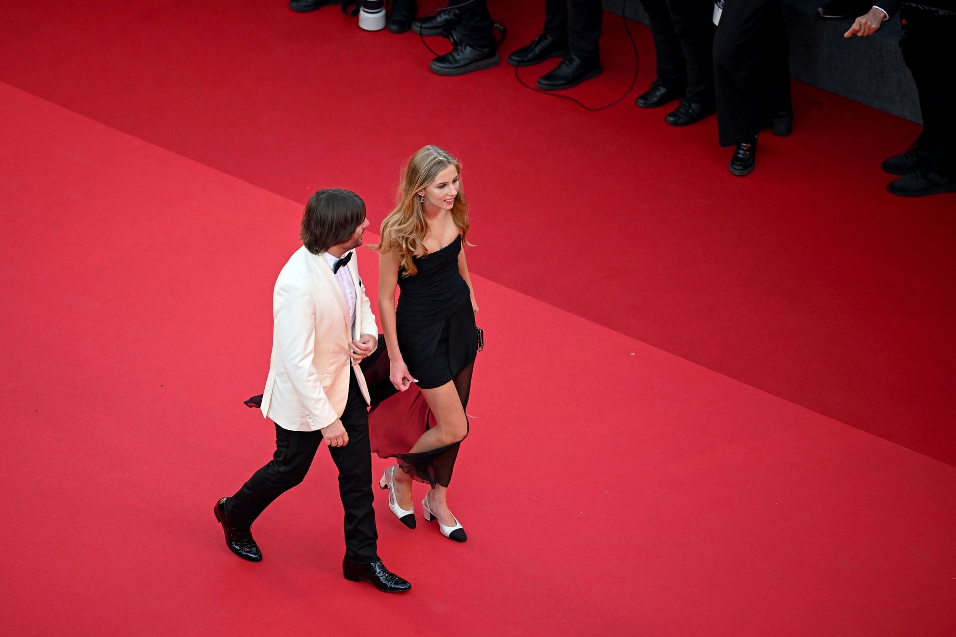 Romy Mars walking the Red Carpet at the 77th Annual Cannes Film Festival (Photo by Matthew Baker/Getty Images)
