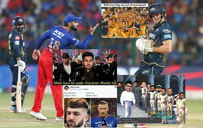 "Main karu to saala character dheela hai"- Top 10 funny memes after 1st innings of RCB vs GT IPL 2024 clash