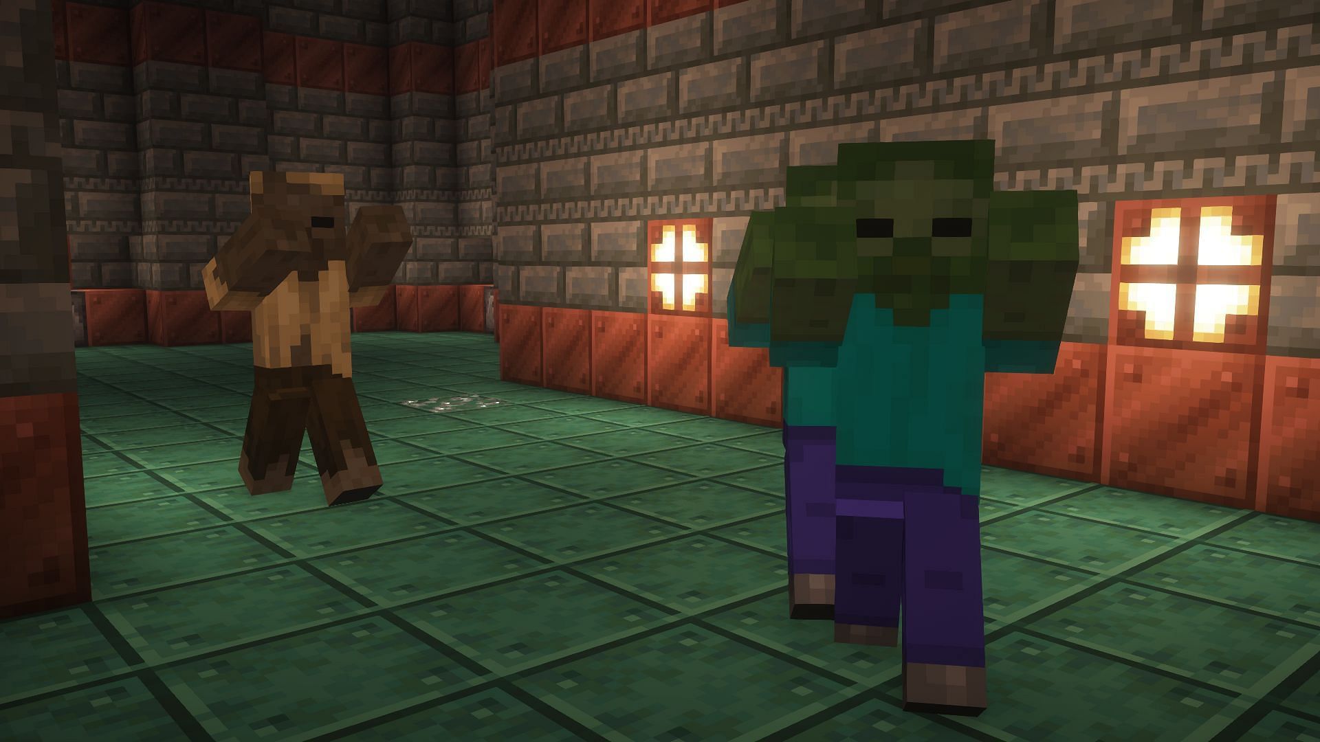 Undead mobs are common in trial chambers but smite is still not better than sharpness (Image via Mojang Studios)