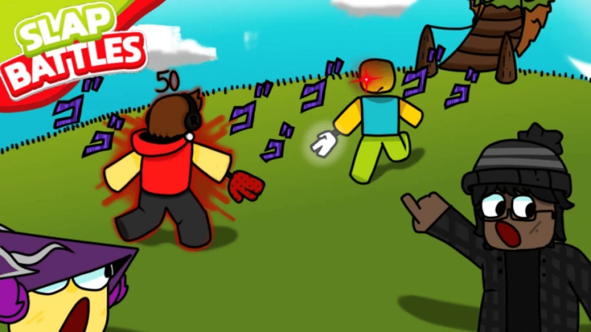 Official cover for Slap Battles (Image via Roblox)