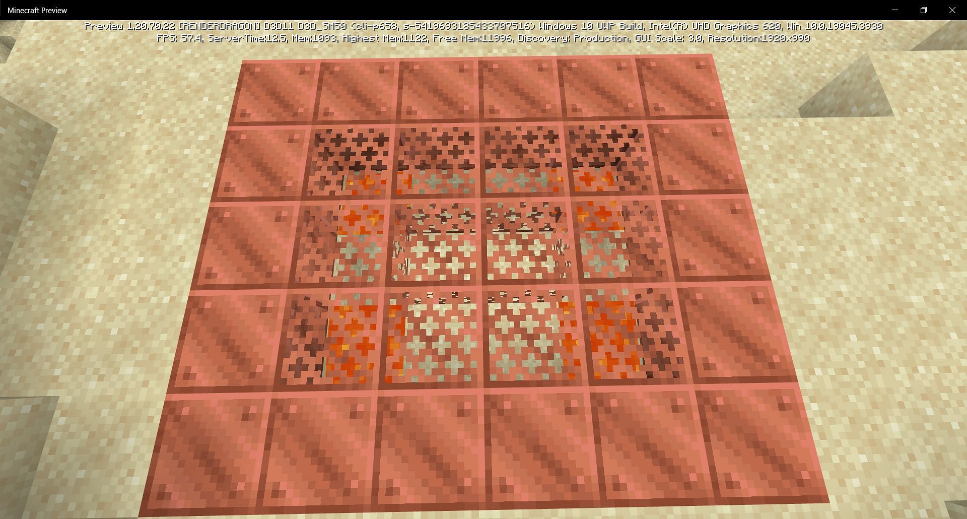 The error removes lava under the copper grate in Minecraft (Image via Mojang Studios)