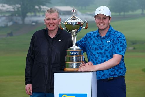 Robert MacIntyre won with his father. (Image via Getty)