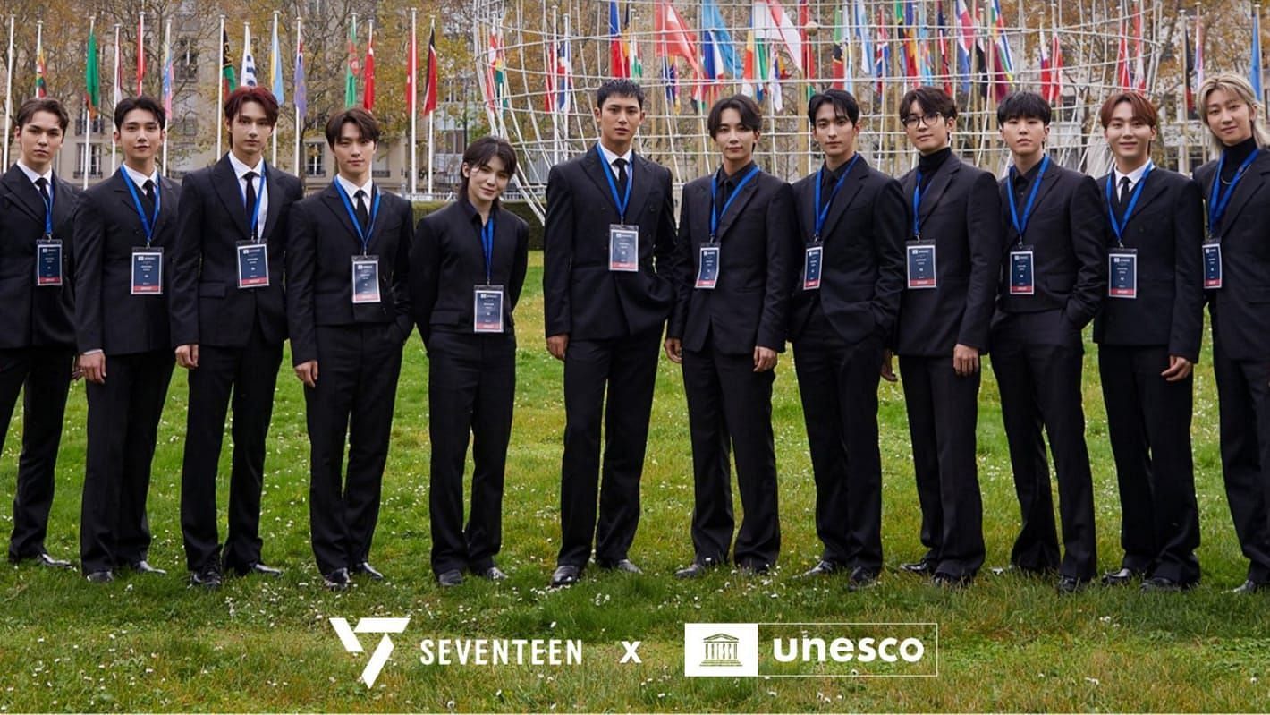 SEVENTEEN at UNESCO (Image via X/@UNESCO)