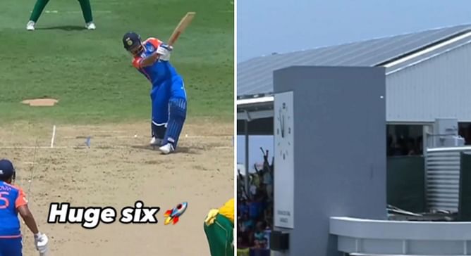 [Watch] Virat Kohli hits a monstrous six out of ground in IND vs SA 2024 T20 World Cup final
