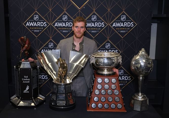 Host Matt Friend teases Connor McDavid, Gary Bettman mimicry at 2024 NHL Awards show in Las Vegas