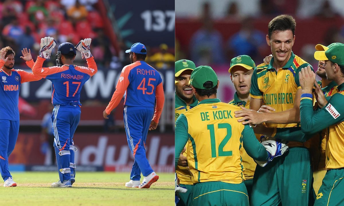 भारत-दक्षिण अफ्रीका फाइनल मैच में बारिश का साया (Photo Credit - @BCCI/@ProteasMenCSA)