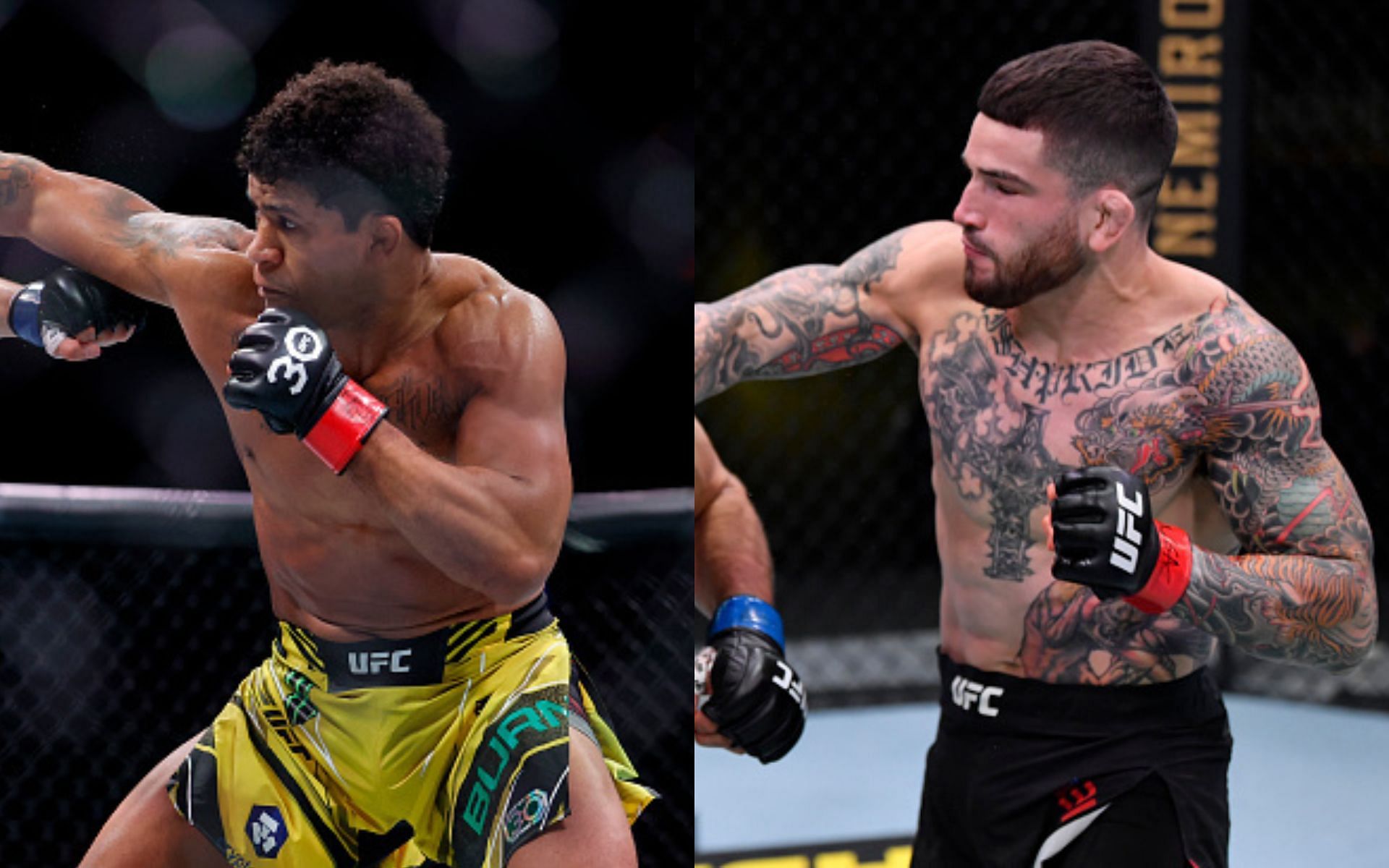 Gilbert Burns (left) vs. Sean Brady (right) set for the UFC Apex [Image credits: Getty Images]