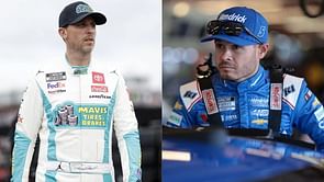 "It's one of those racing things" - Denny Hamlin reacts to Kyle Larson being wrecked by Daniel Suarez at Iowa