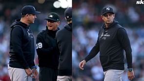 WATCH: Yankees manager Aaron Boone ejected after Marcus Stroman's strike zone complaints vs. Braves