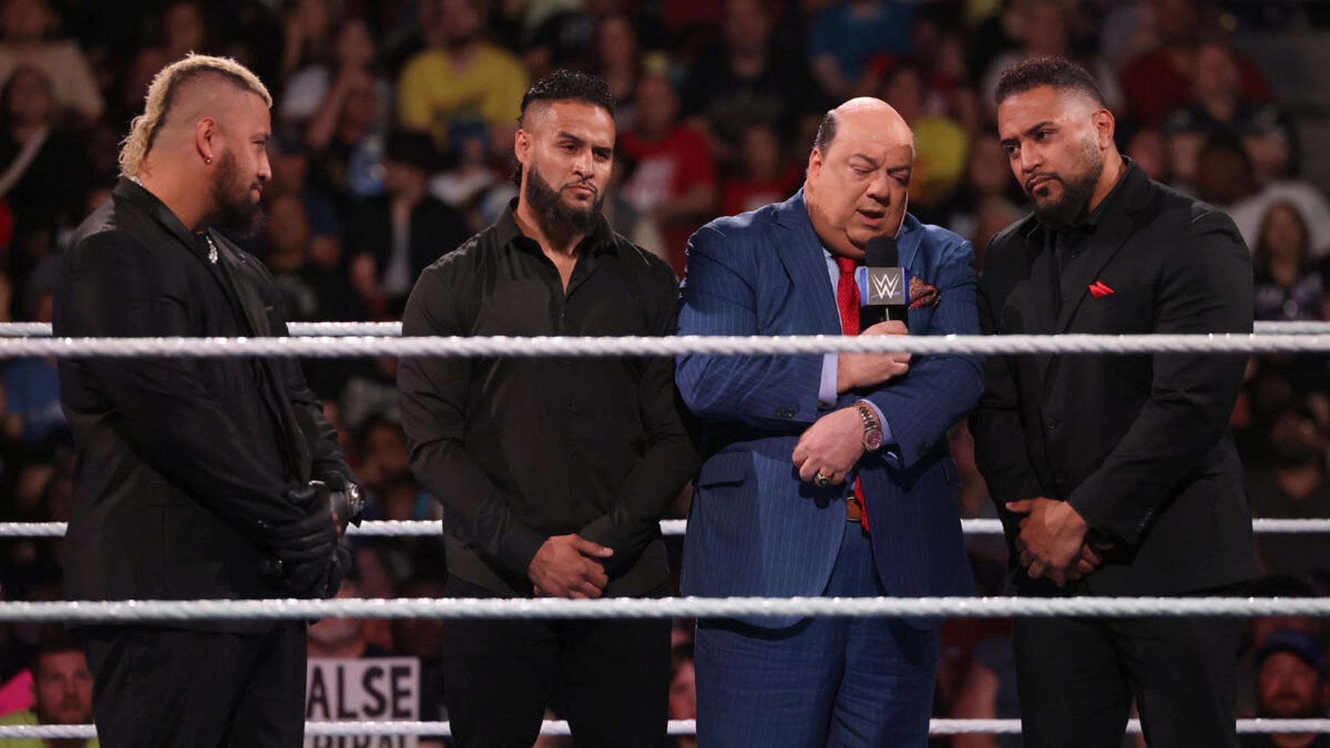 Paul Heyman and The Bloodline [Image credits: WWE.com]