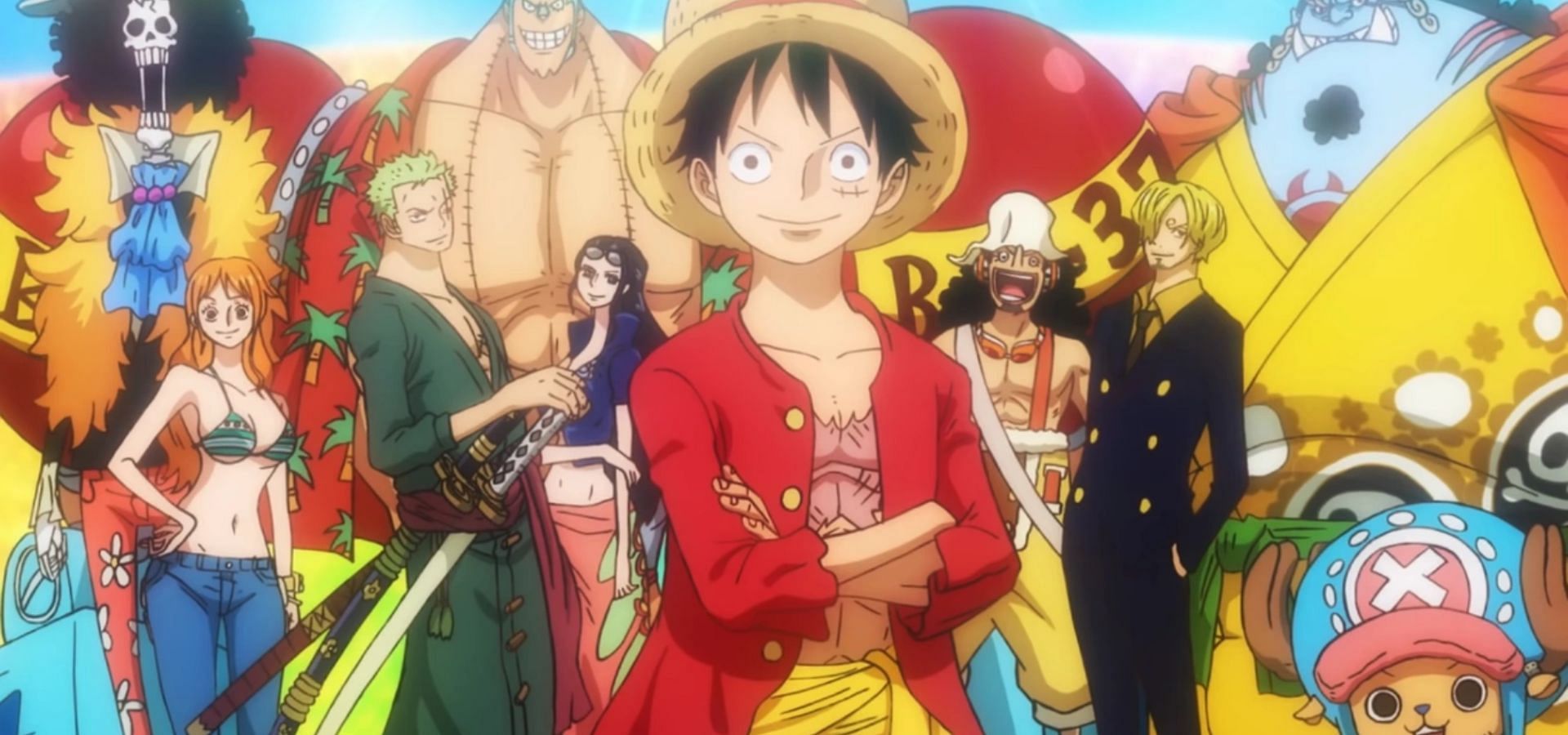 Luffy and the Straw Hat Crew (Image via Toei Animation)