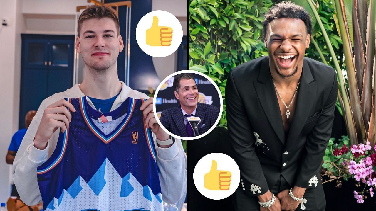 Kyle Filipowski and Bronny James both get A grades as they get new homes in the NBA
