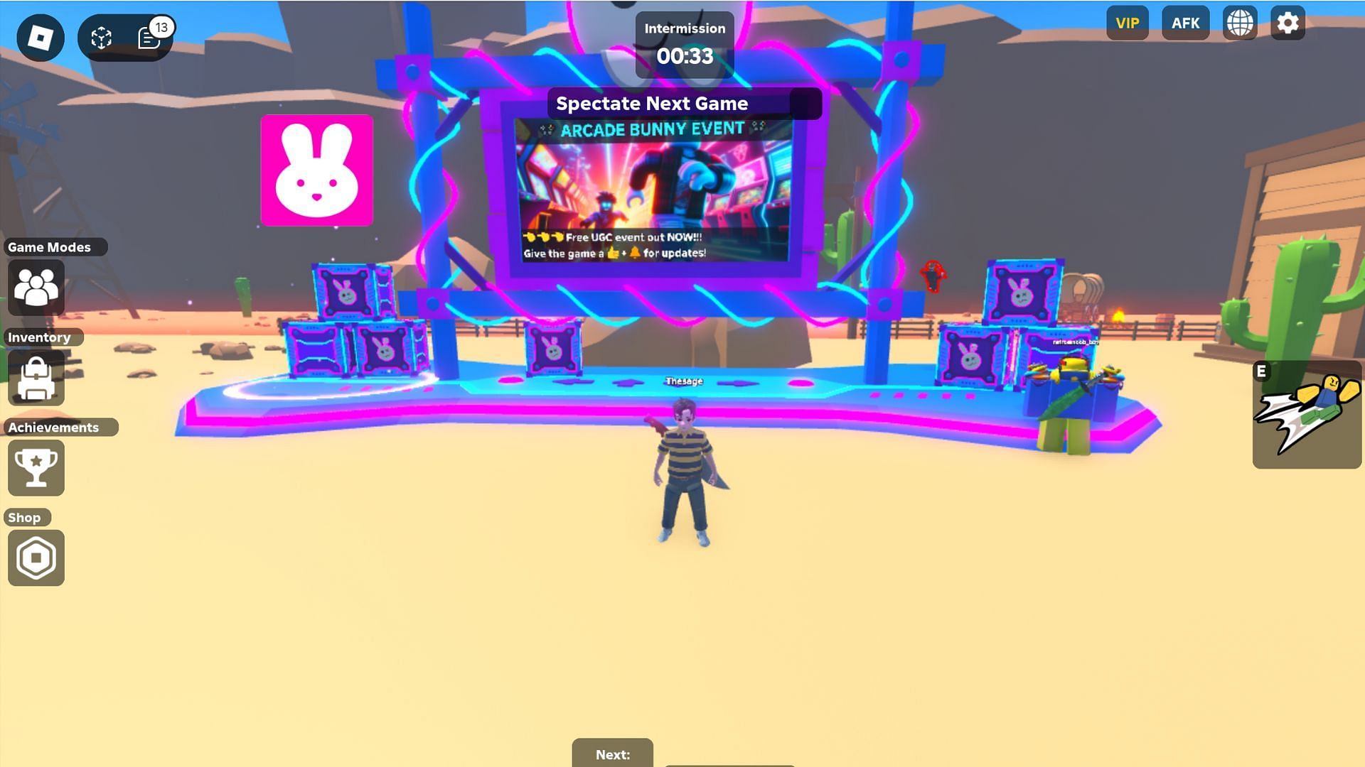 Start winning rounds (Image via Roblox)