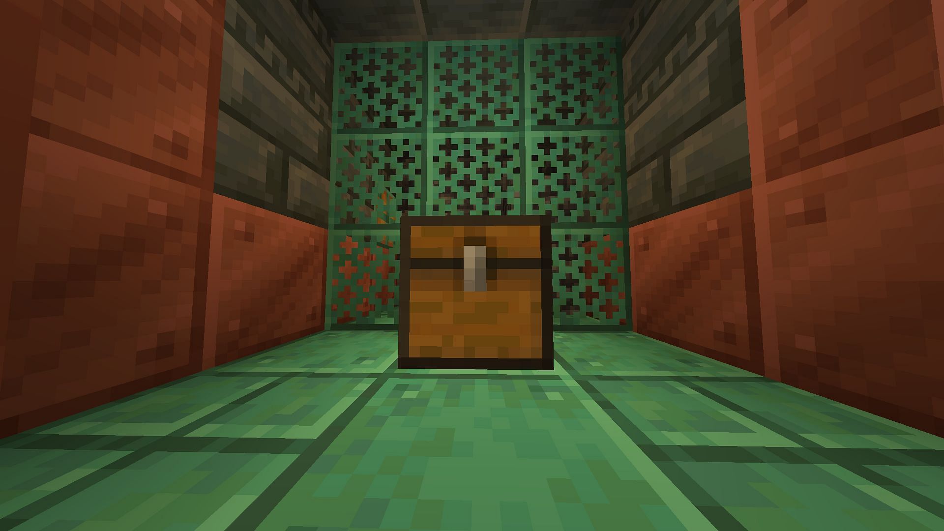 Loot chests can be found throughout Minecraft 1.21&#039;s trial chambers (Image via Mojang)
