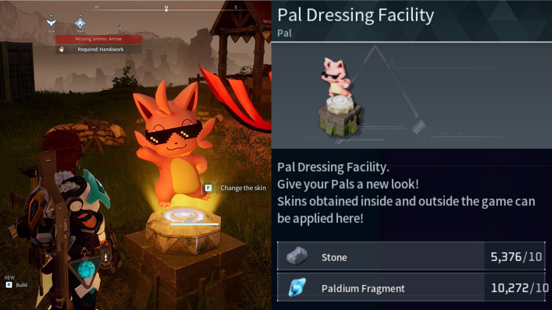 Pal Dressing Facility in the game (Image via Pocketpair, Inc.)