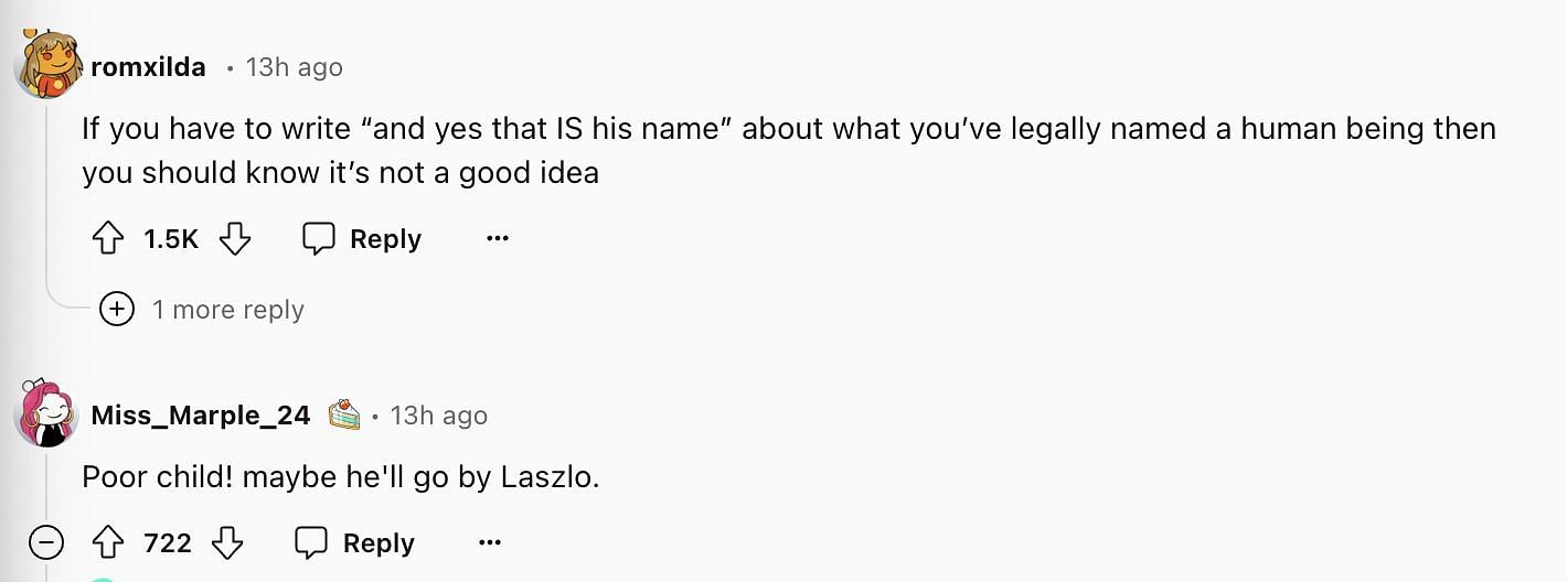 Social media users react to Darren&#039;s newborn son&#039;s name, as he stated that his first name is &quot;Brother.&quot; (Image via @lulu_simone/ Reddit)