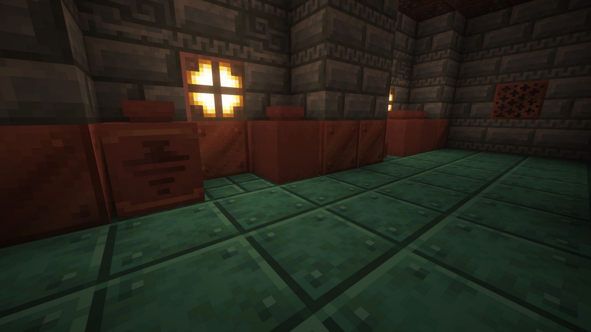 Decorated pots in a Minecraft trial chamber (Image via Mojang)