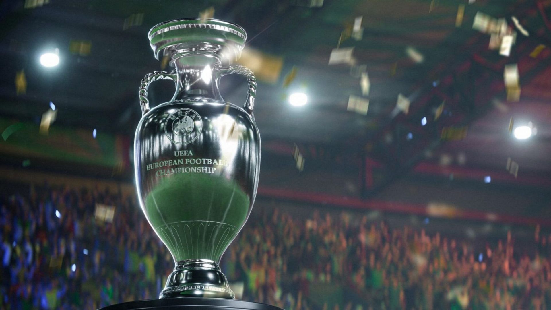 The in-game UEFA Euro Cup Trophy (Image via EA Sports)