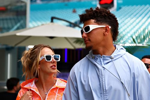 Patrick Mahomes at F1 Grand Prix of Miami: Qualifying