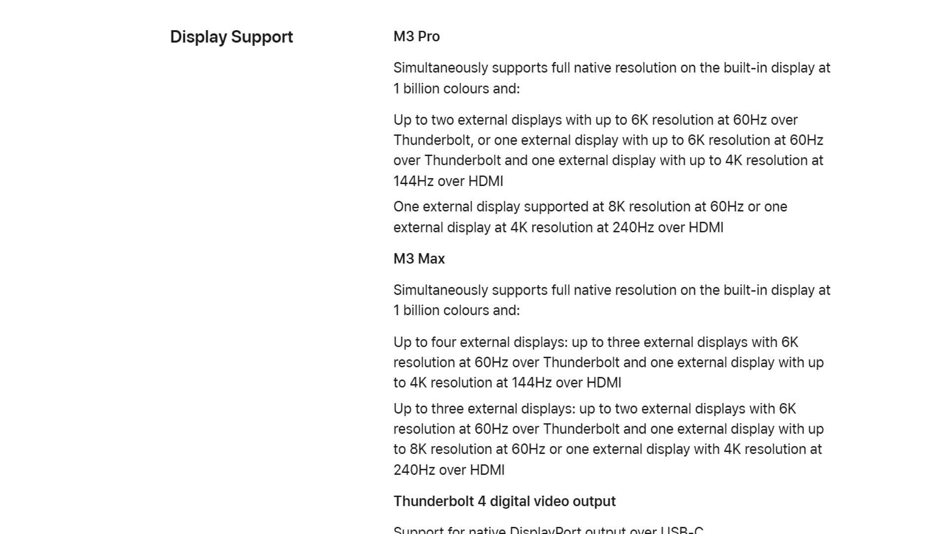 Check display support before setting up dual monitors to MacBook (Image via Apple)