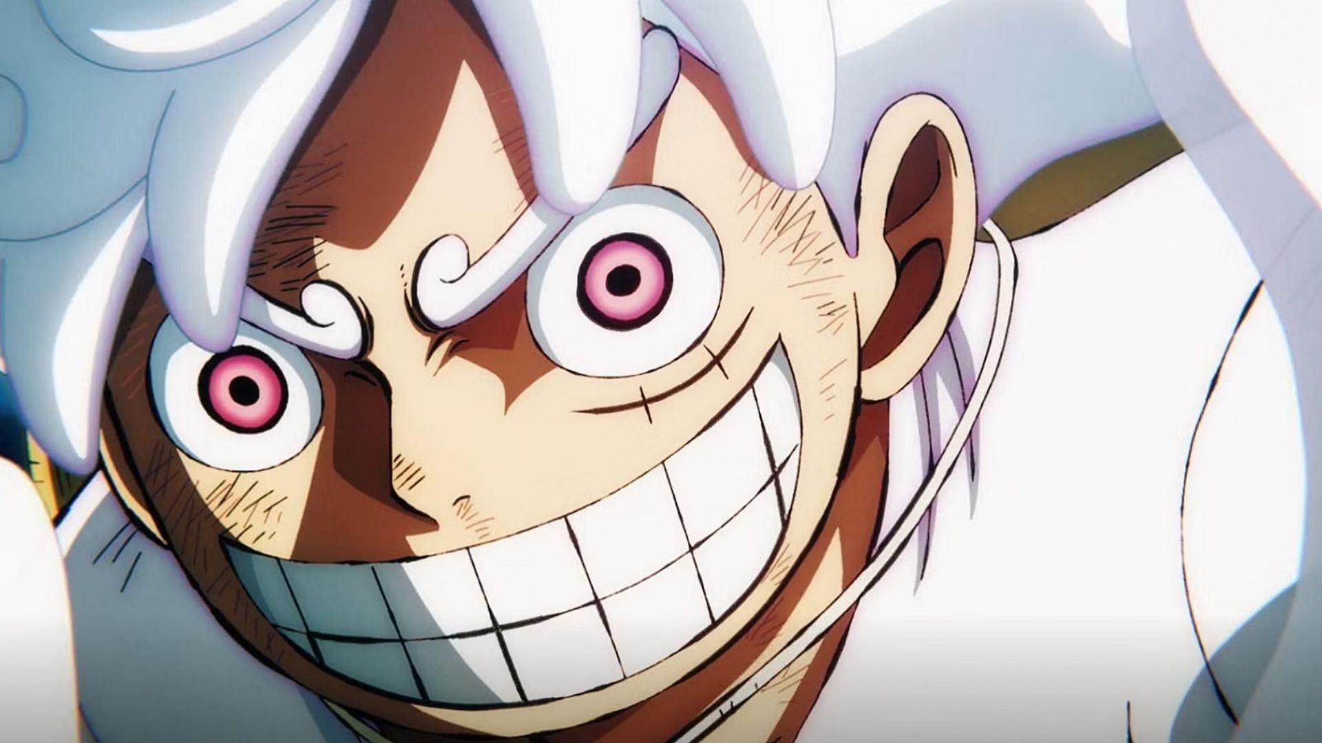 Monkey D. Luffy in his Gear 5 form (Image via Toei Animation)