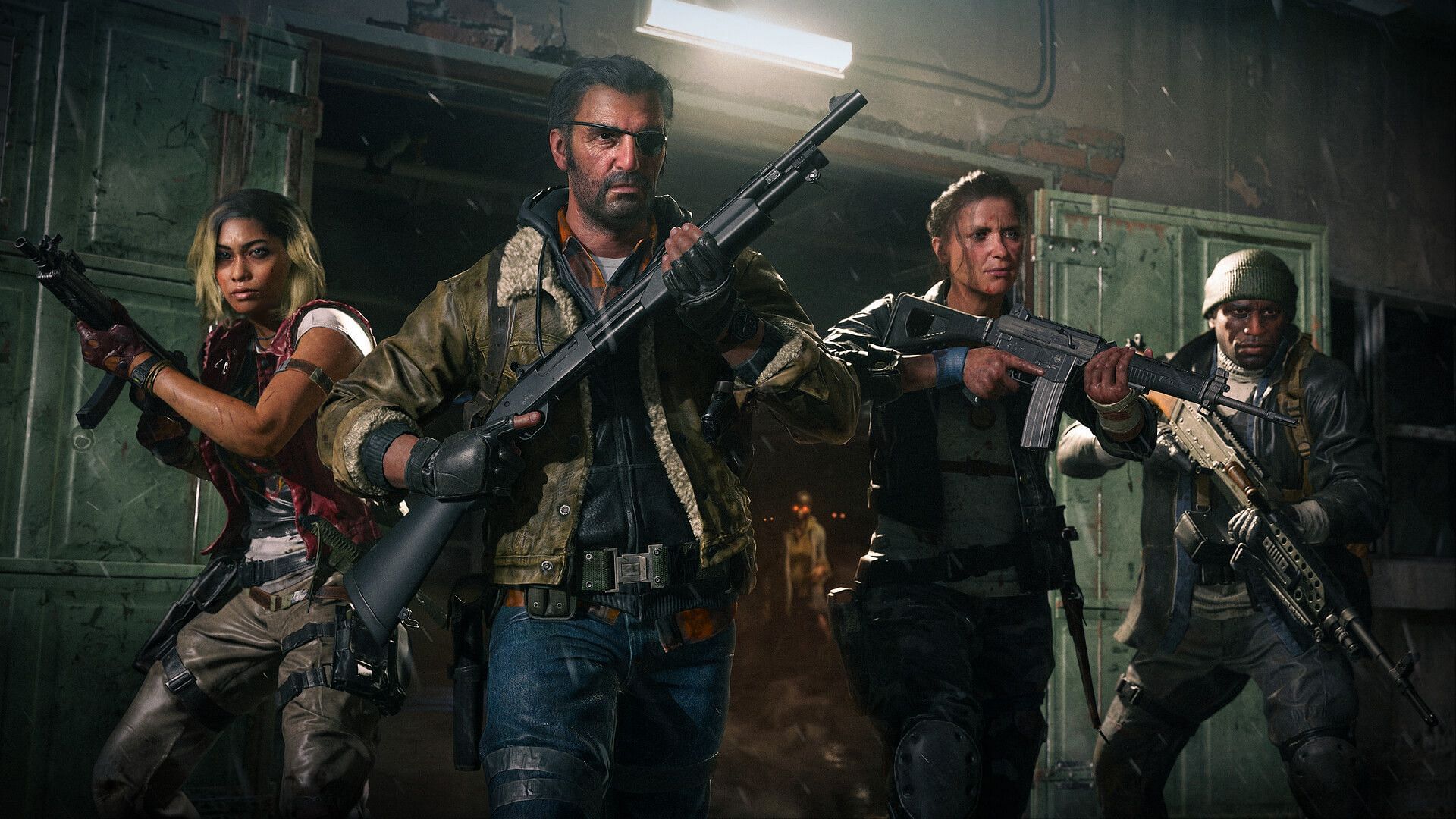 BO6 Zombies Crew characters as seen in the teaser for the round-based Zombies experience during the Xbox Showcase (Image via Activision)
