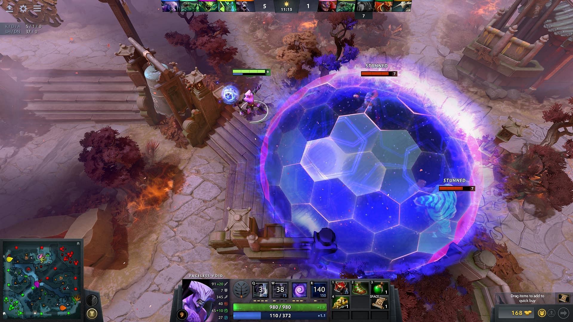 Dota 2 is known for its complex and layered mechanics (Image via Valve)