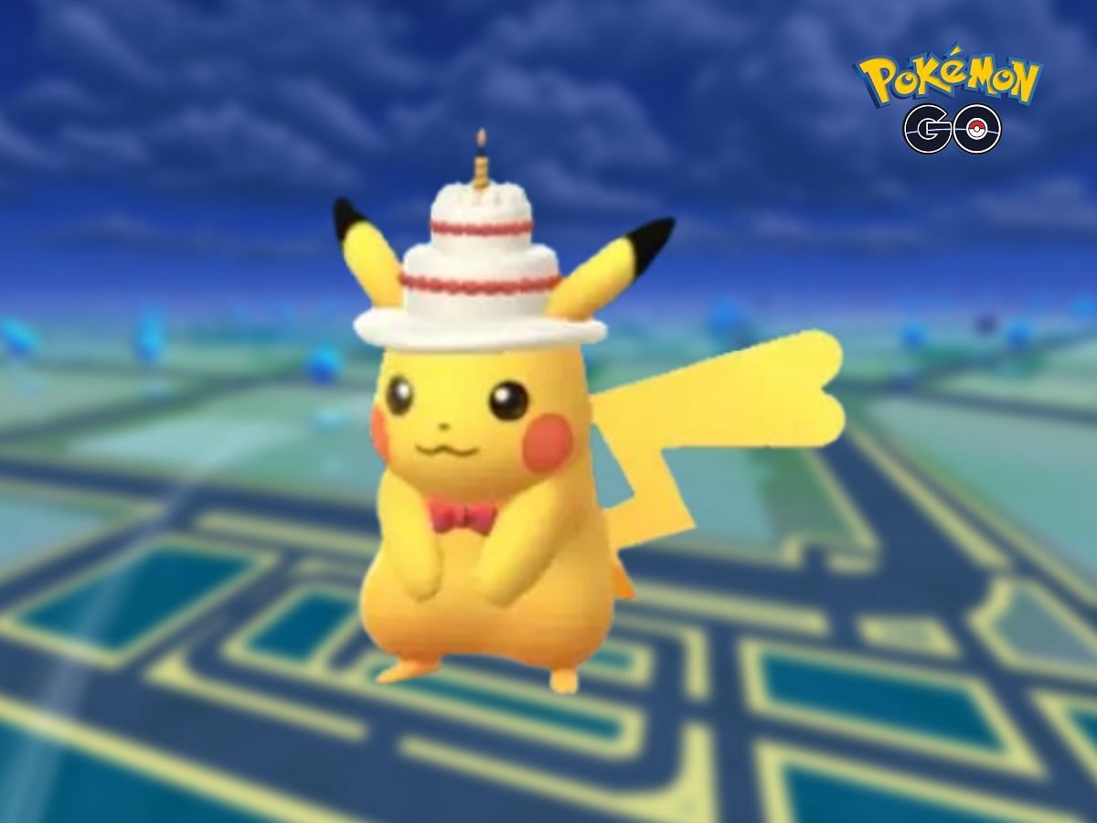 Cake Hat Pikachu in Pokemon GO